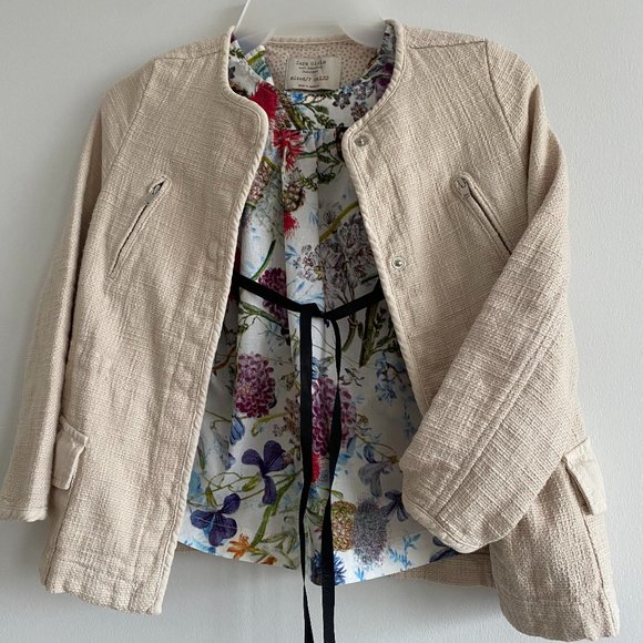 Zara size 6/7 girls jacket 100% cotton - Picture 1 of 6